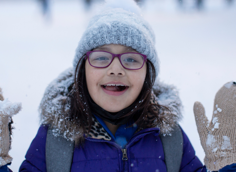 Damit die Kinder sicher und warm durch den Winter kommen